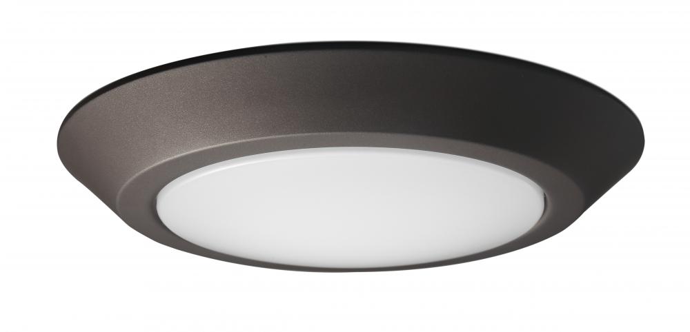 7"- LED Disk Light Flush - Mahogany Bronze Finish - 3000K