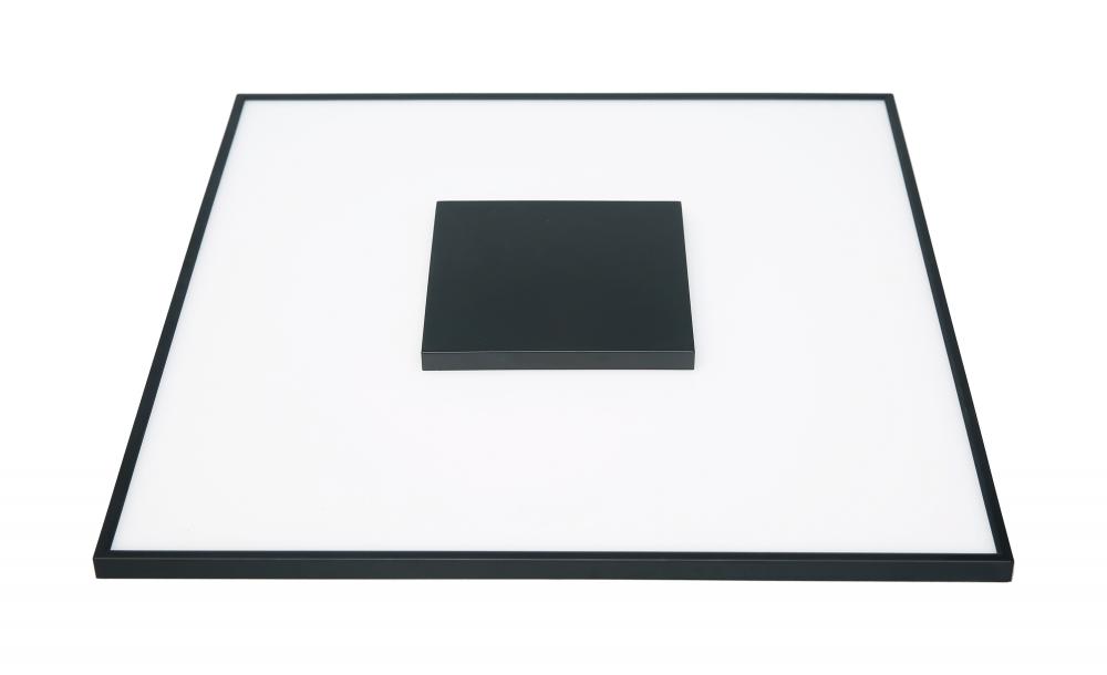 31.5 watt; 17" Flush Mount LED Fixture; Square Shape; Black Finish