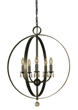 Framburg 4375 MB - 5-Light Mahogany Bronze Constellation Dining Chandelier