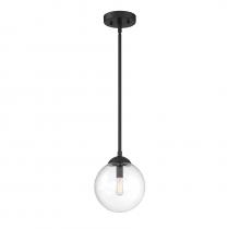 Savoy House Meridian M70067MBK - 1-Light Mini Pendant in Matte Black