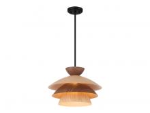 Savoy House Meridian M7039MBK - 1-Light Pendant in Matte Black