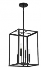 Savoy House Meridian M30008MBK - 4-Light Pendant in Matte Black