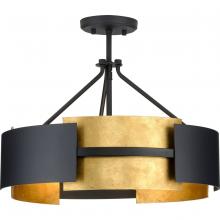 Progress Lighting, a Hubbell affiliate P350203-031 - P350203-031 3-60W MED SEMI-FLUSH CONV