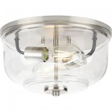 Progress Lighting, a Hubbell affiliate P350205-009 - P350205-009 2-60W MED FLUSH MOUNT